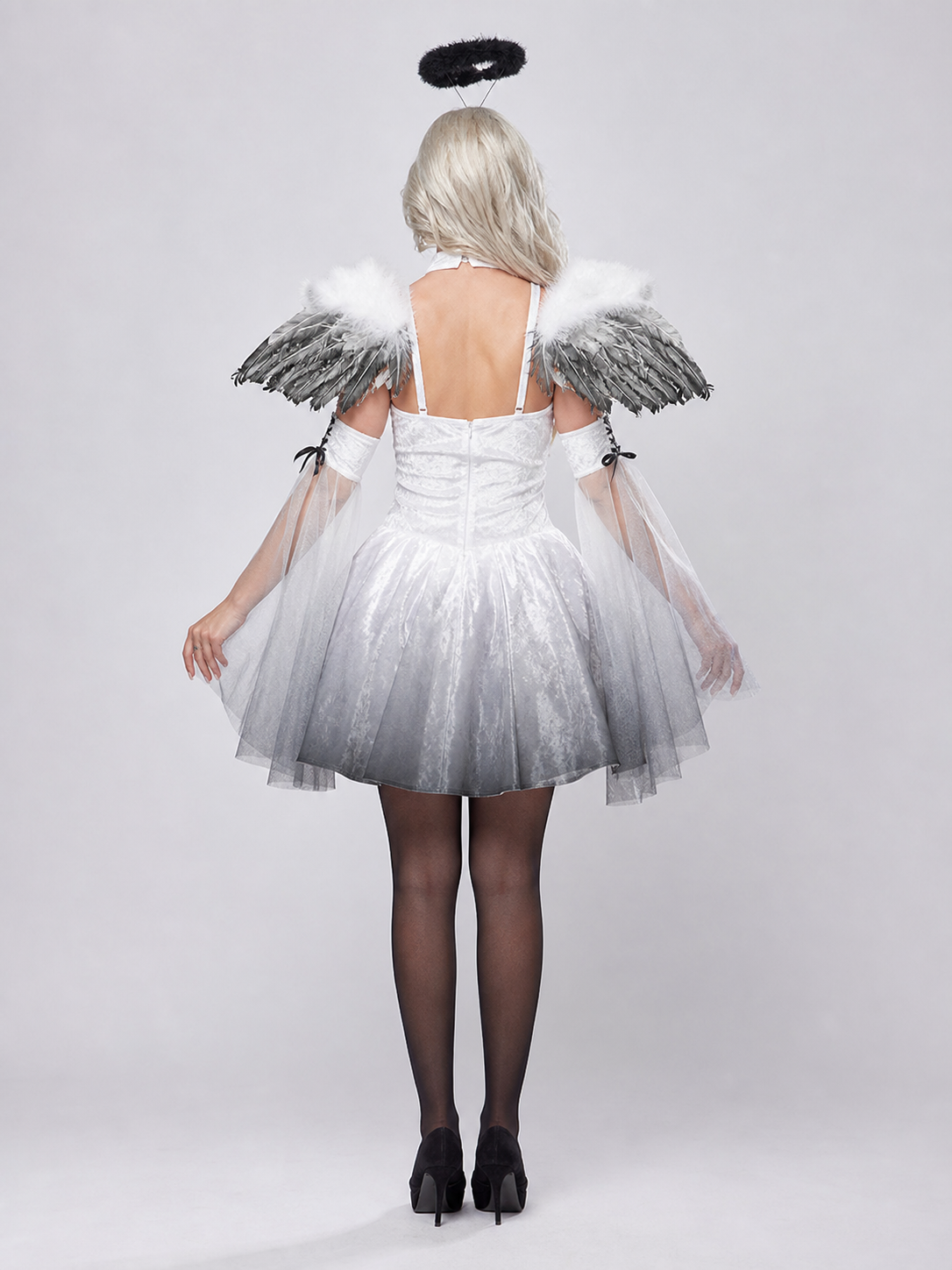 White “Dark Angel” Costume Dress for Halloween