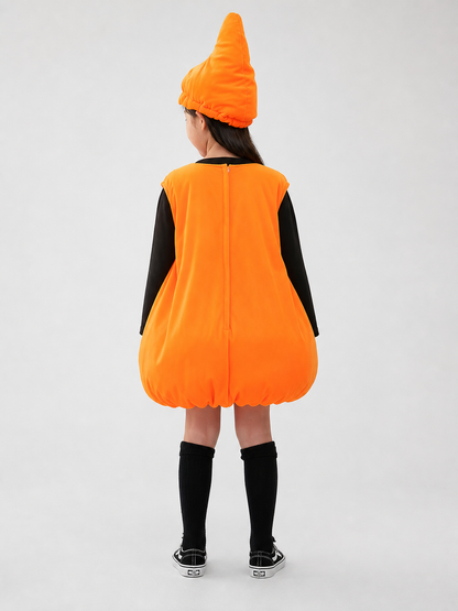 Pumpkin Halloween Costume with Hat