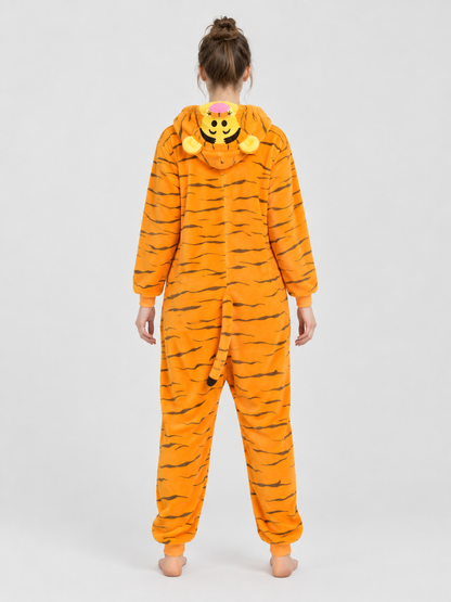 Tiger Kigurumi Pajama with Hood and Tail