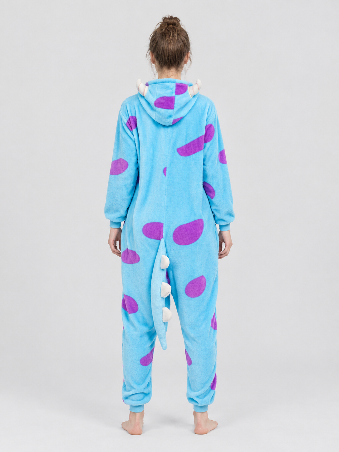 Kigurumi Jumpsuit with Hood and Decorative Tail