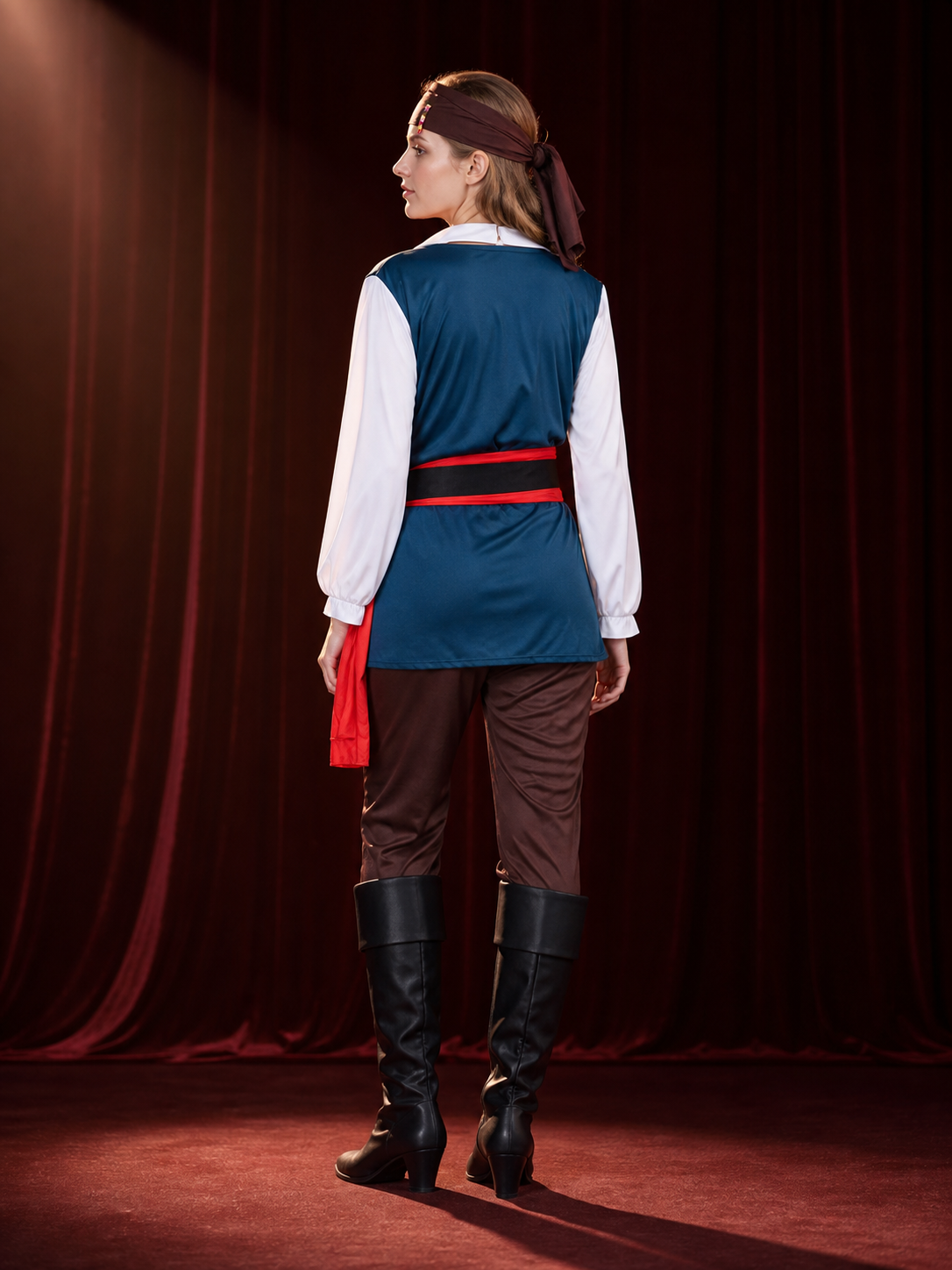 Scandinavian Layered Pirate Costume for Halloween back view