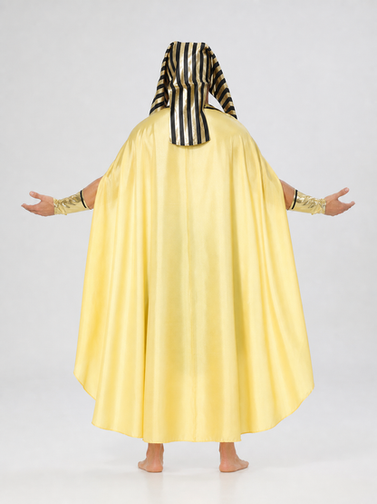 Egyptian Pharaoh Costume with Cloak and Accessories