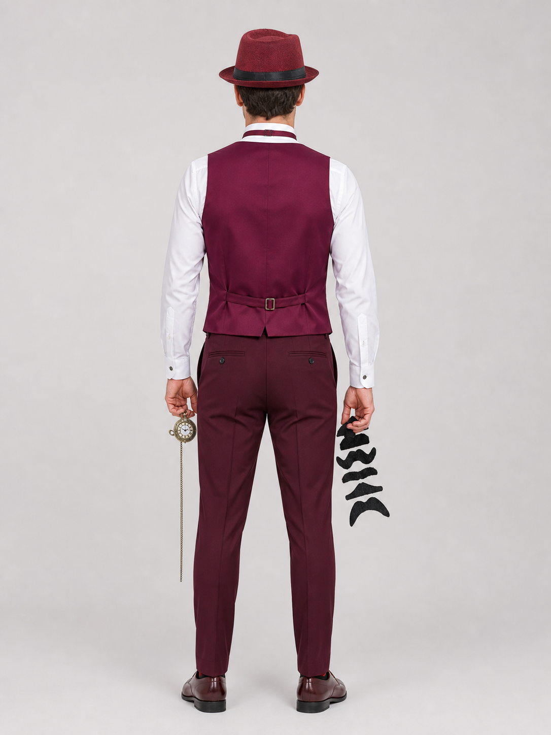 Vintage Stage Costume with Vest and Hat back view