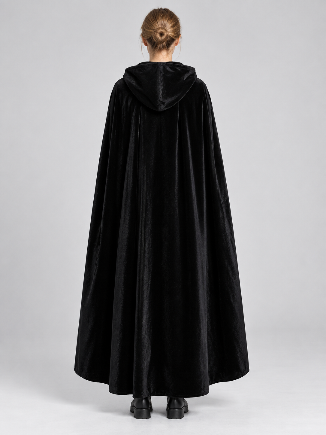Costume Cloak with Hood and Mask back view