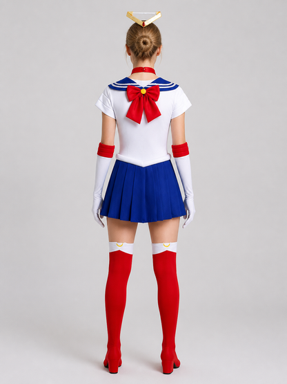 Sailor Moon Cosplay Costume, Skirt Set back view