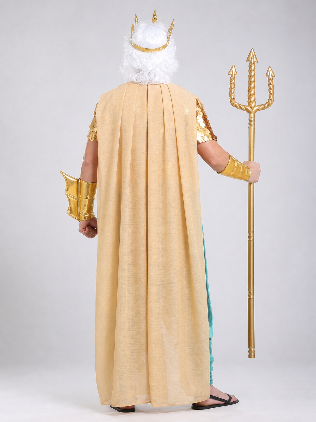 Fantasy Greek-Style Costume with Long Cloak