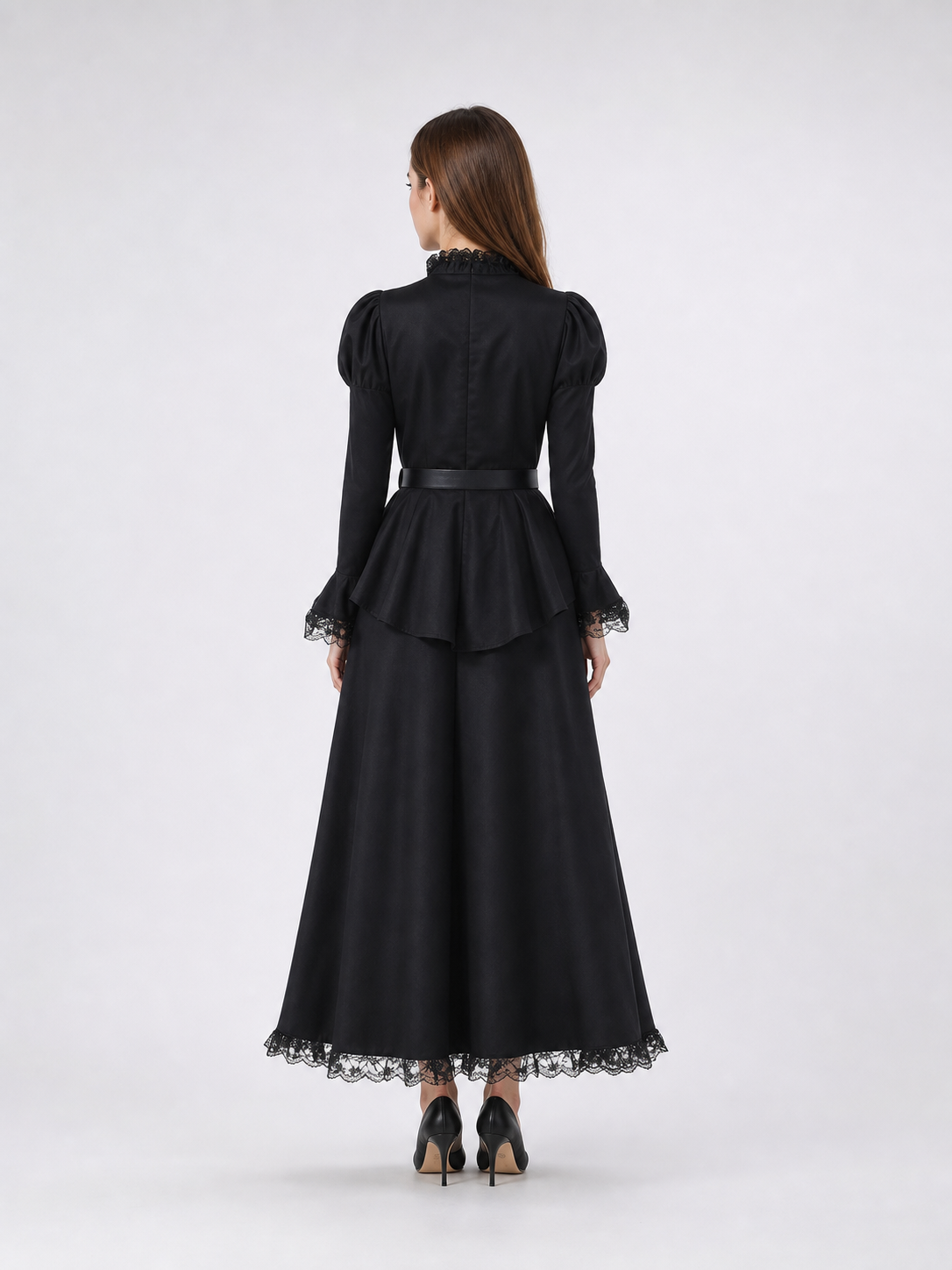 Halloween Witch Costume: Dress, Hat, and Belt