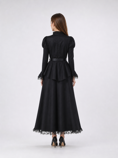 Halloween Witch Costume: Dress, Hat, and Belt