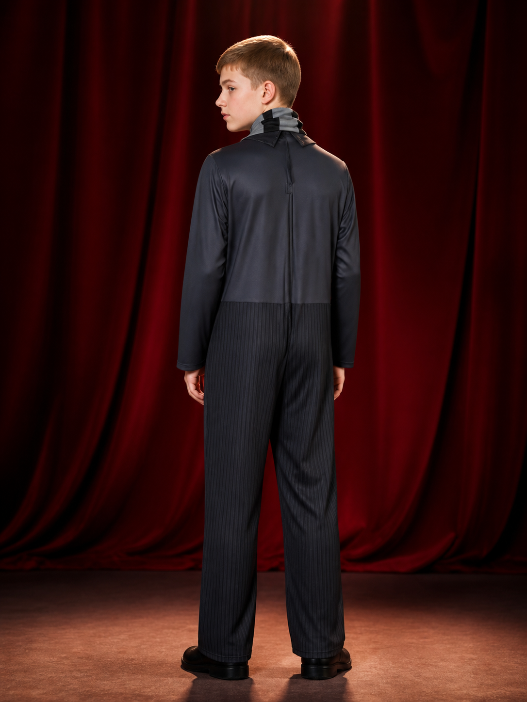 Gru from Minions Cosplay Jumpsuit Costume back view 2