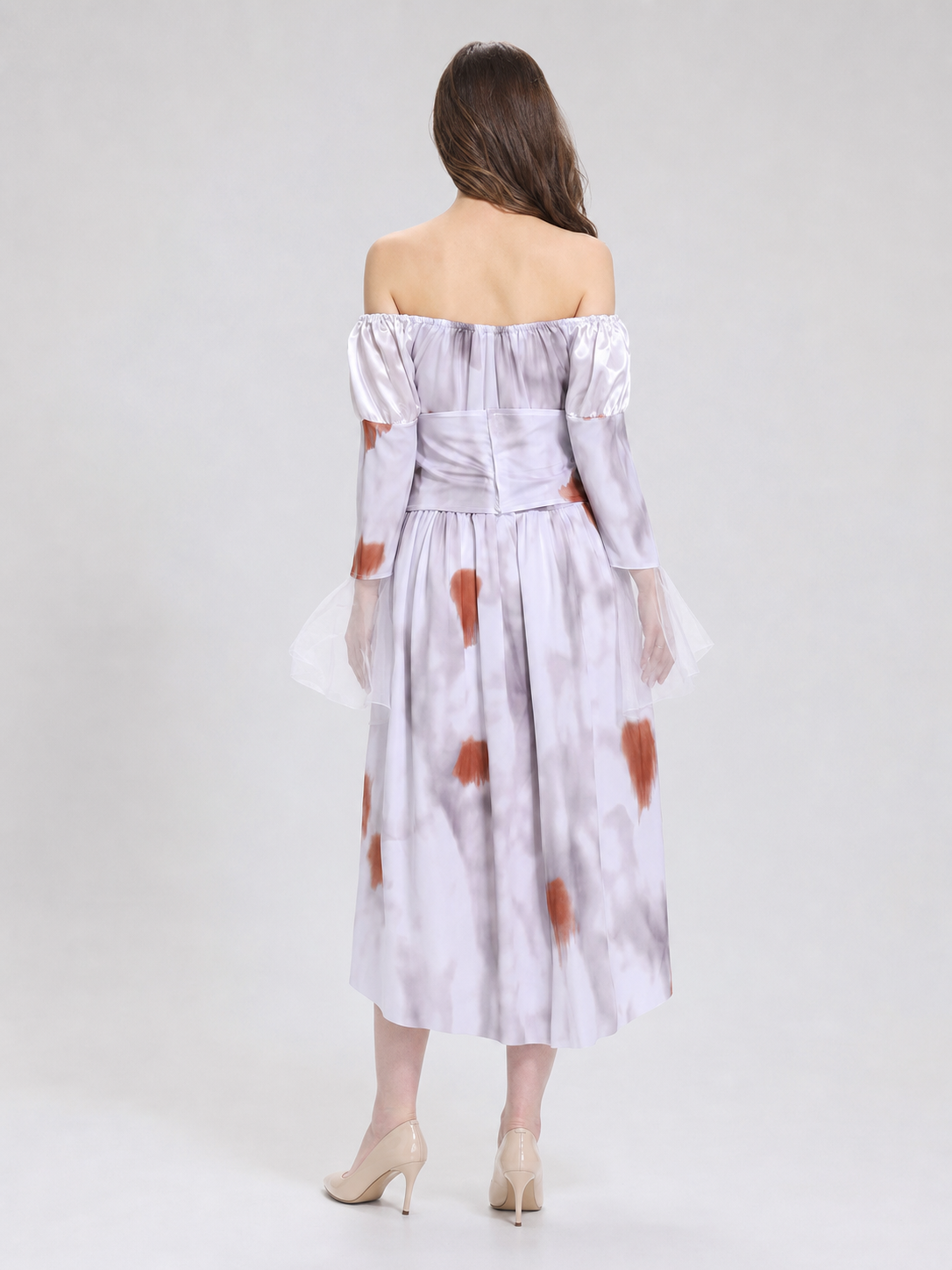Gothic vampire-themed costume with veil
