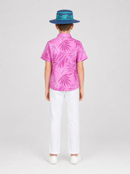 Nick Cosplay Costume: Shirt, Pants, Tie, Hat back view