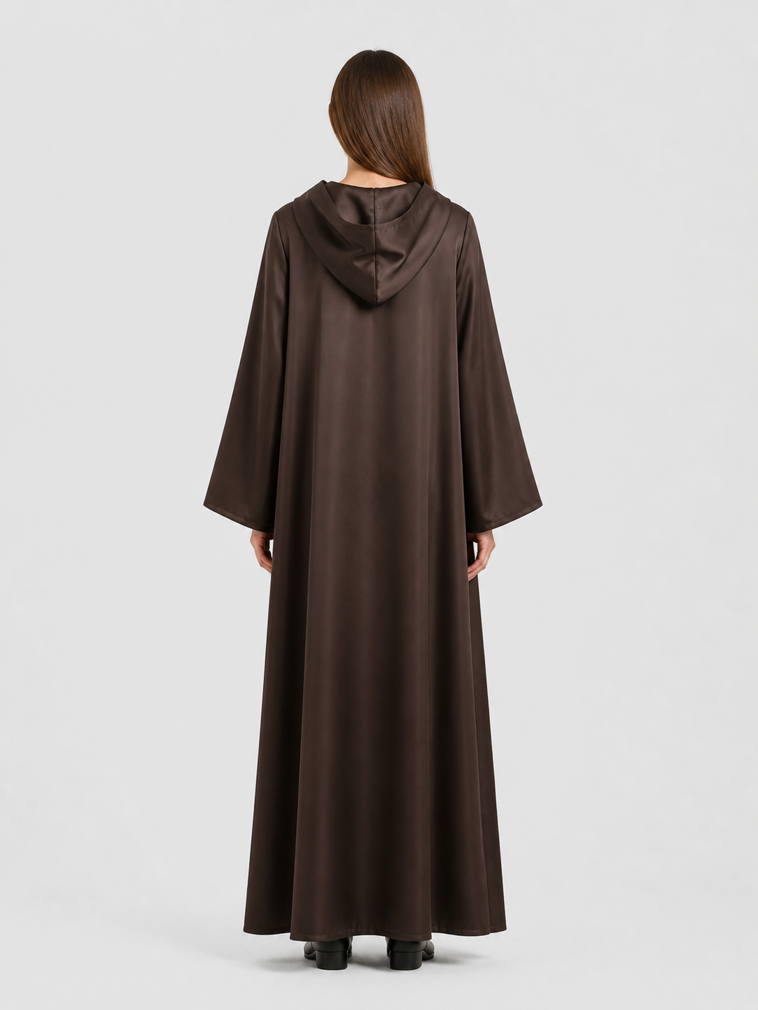 Long Hooded Jedi Cloak for Star Wars Cosplay back view