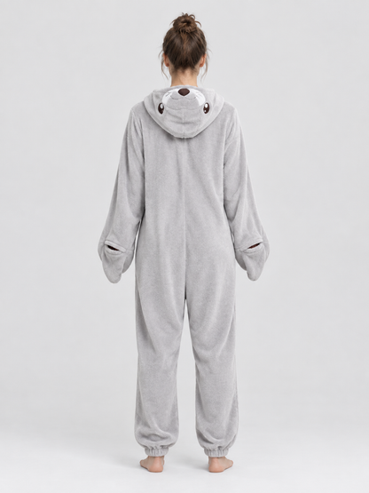 Sea Lion Hooded Kigurumi Pajama with Face Detail