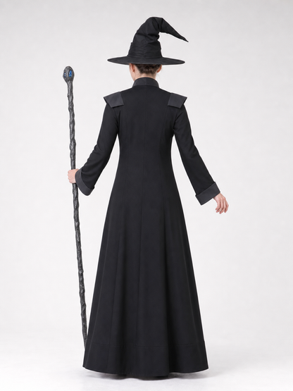 Halloween Wizard Costume with Hat and Robe