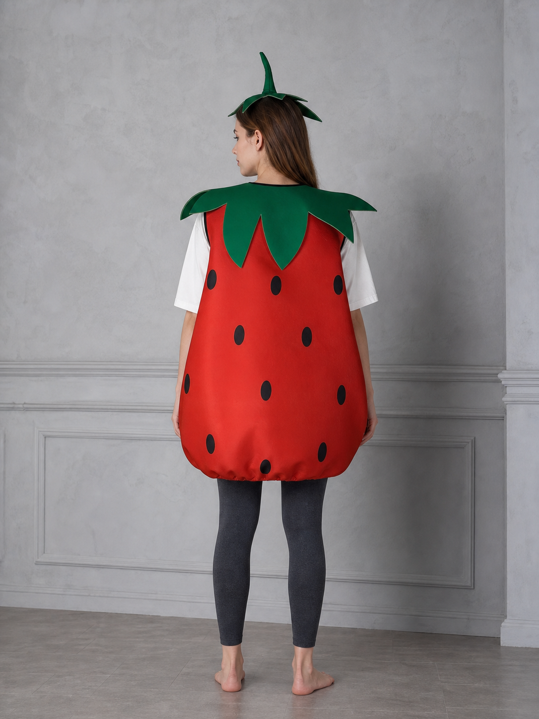 Adult Strawberry Costume with Mask