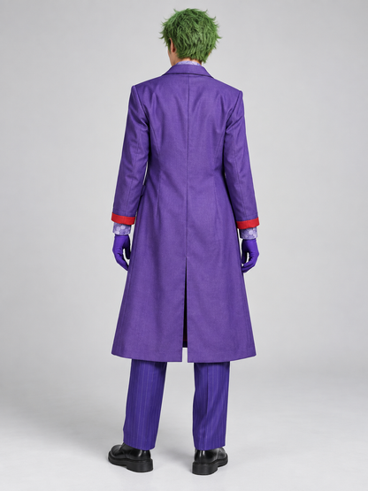Joker Cosplay Costume with Coat and Vest