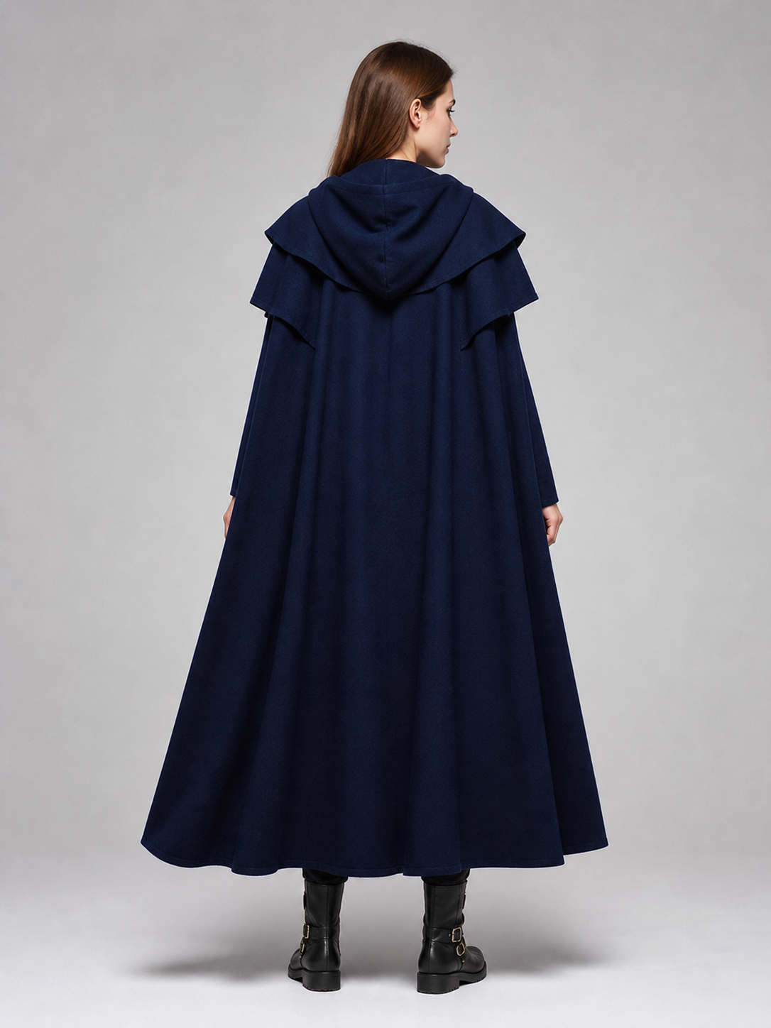 Medieval Gothic Hooded Cloak for Cosplay