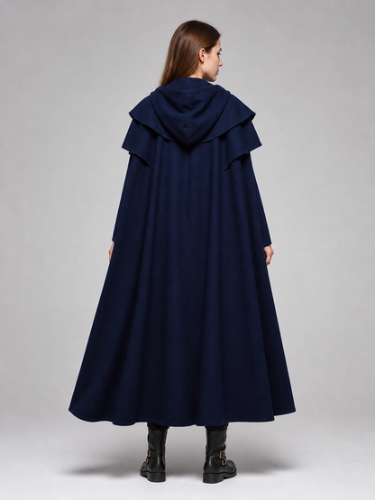 Medieval Gothic Hooded Cloak for Cosplay