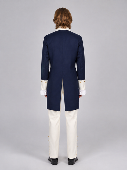 “European Prince” Embroidered Cosplay Costume back view