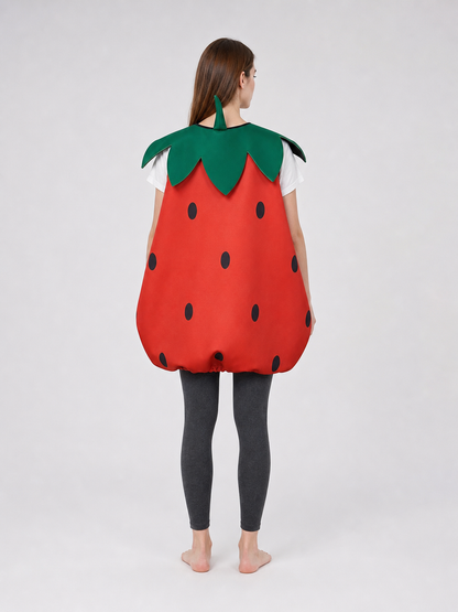 Adult Strawberry Costume with Mask