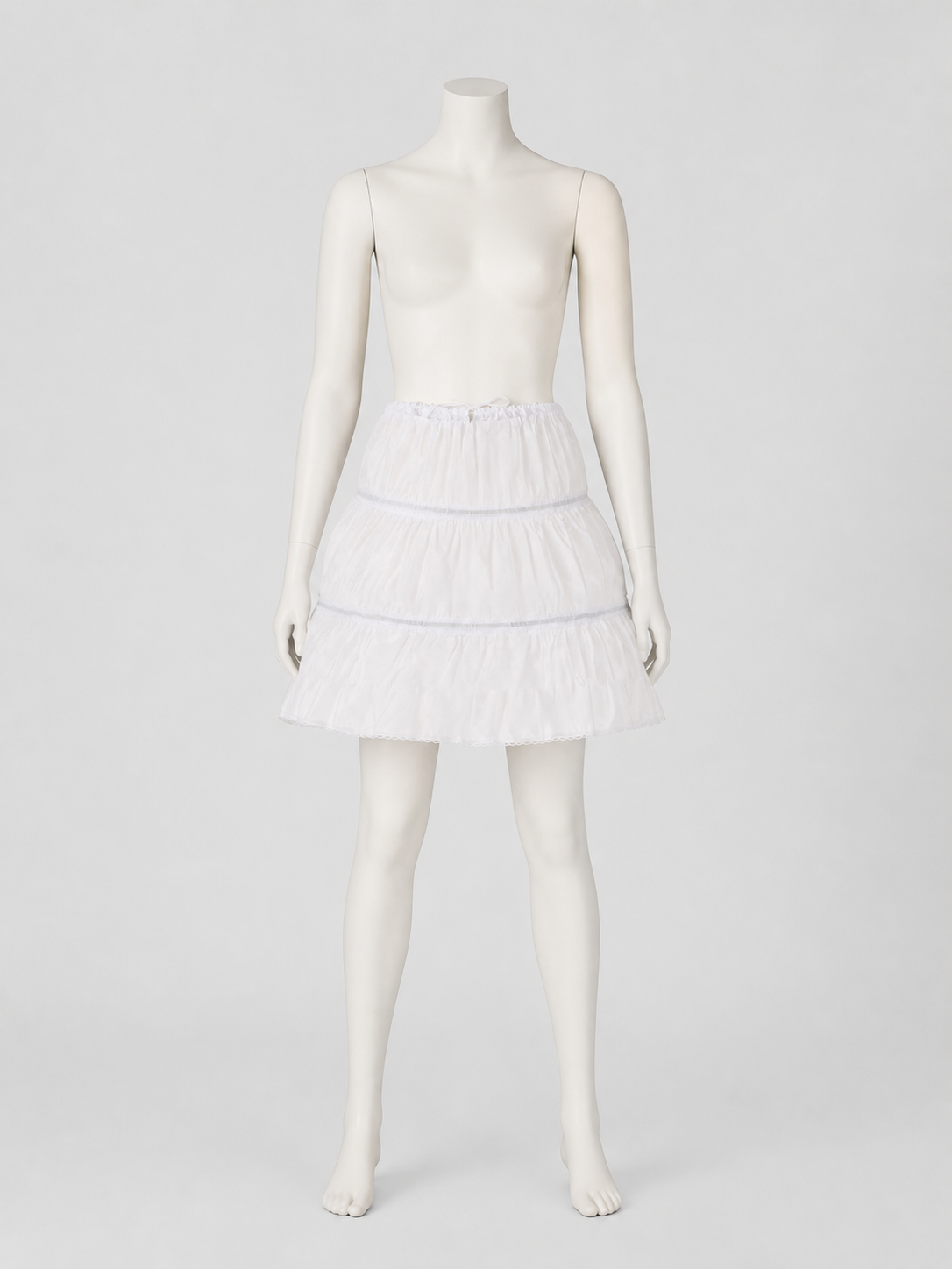 Multi-Layer White Fluffy Tutu Skirt for Carnival back view