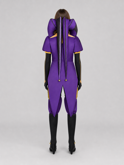 Theatrical Jester-Style Clown Costume