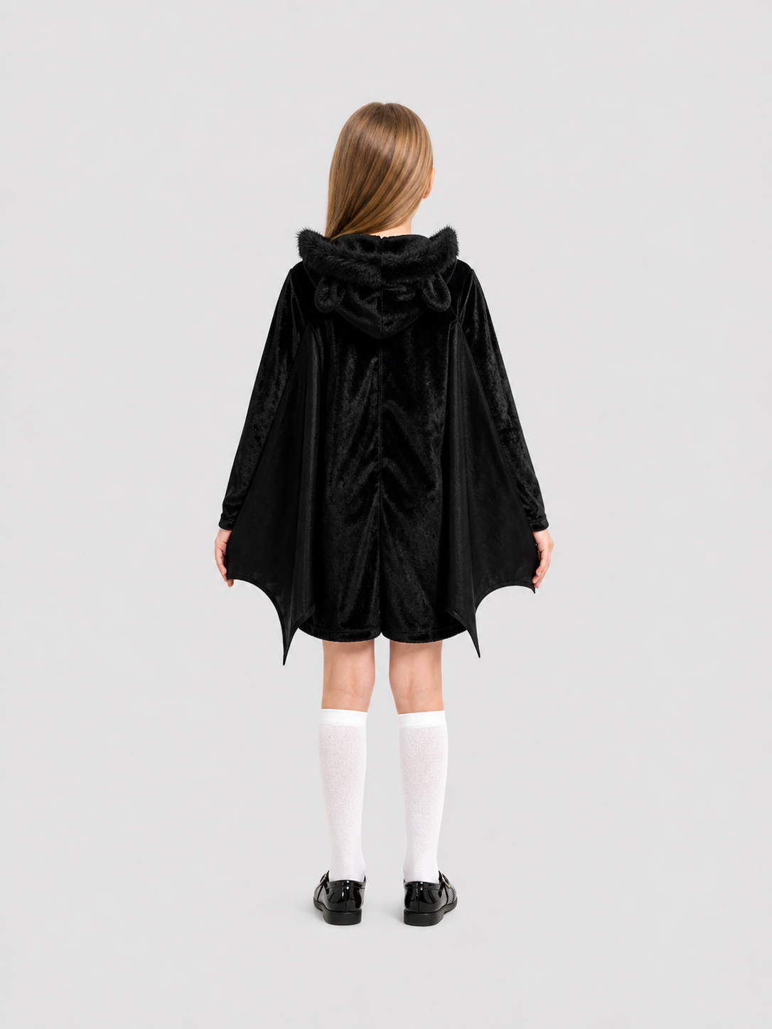 Bat Costume Jumpsuit with Hood for Cosplay back view