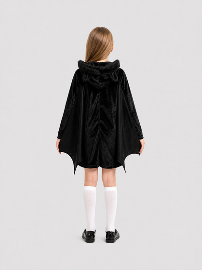 Bat Costume Jumpsuit with Hood for Cosplay back view