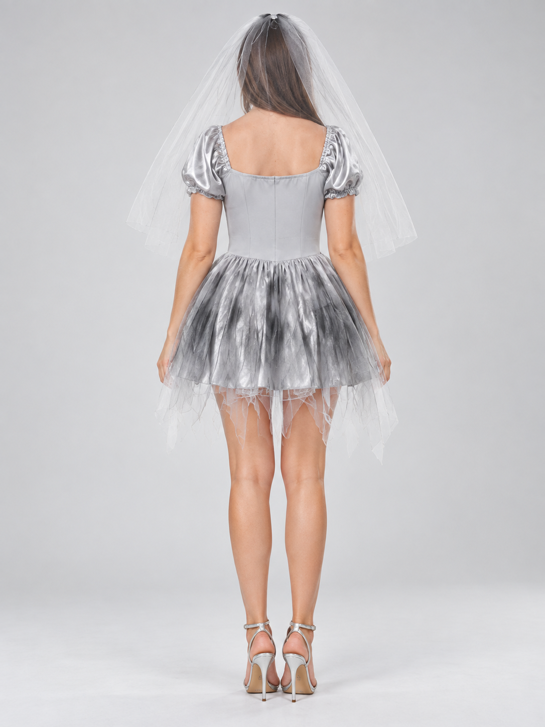 Ghost Bride Costume with Dress and Veil