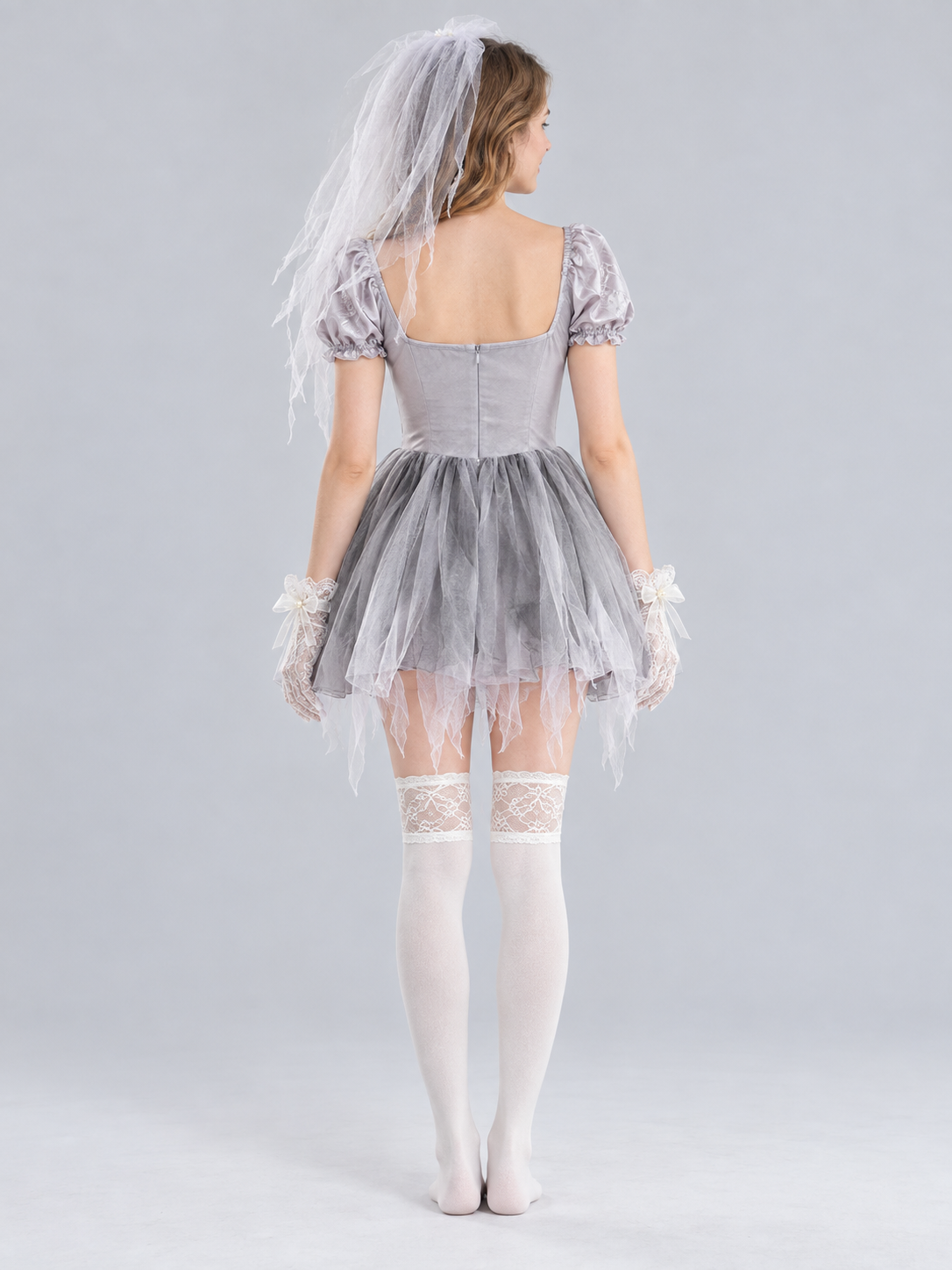 Ghost Costume with Veil and Fake Blood