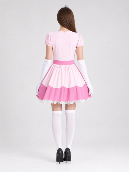 Princess Costume with Dress and Crown
