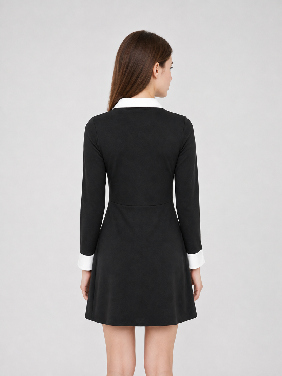 Wednesday cosplay costume: dress, wig, and accessory