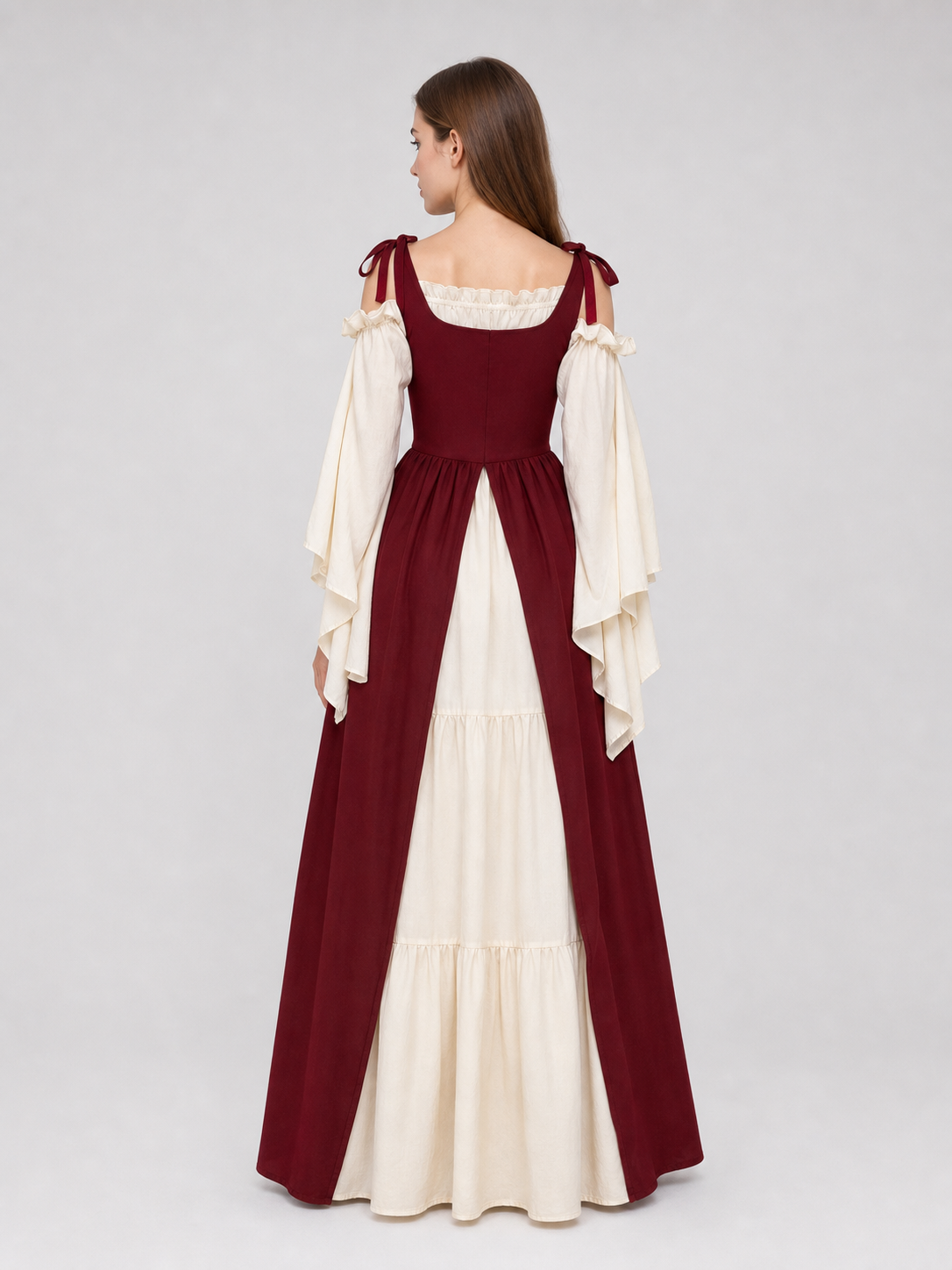 Renaissance-Style Costume Dress with Lacing