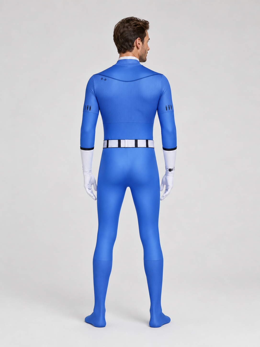Fantastic Four Jumpsuit with Gloves and Belt back view