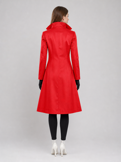 Red Long Hooded Coat for Cosplay