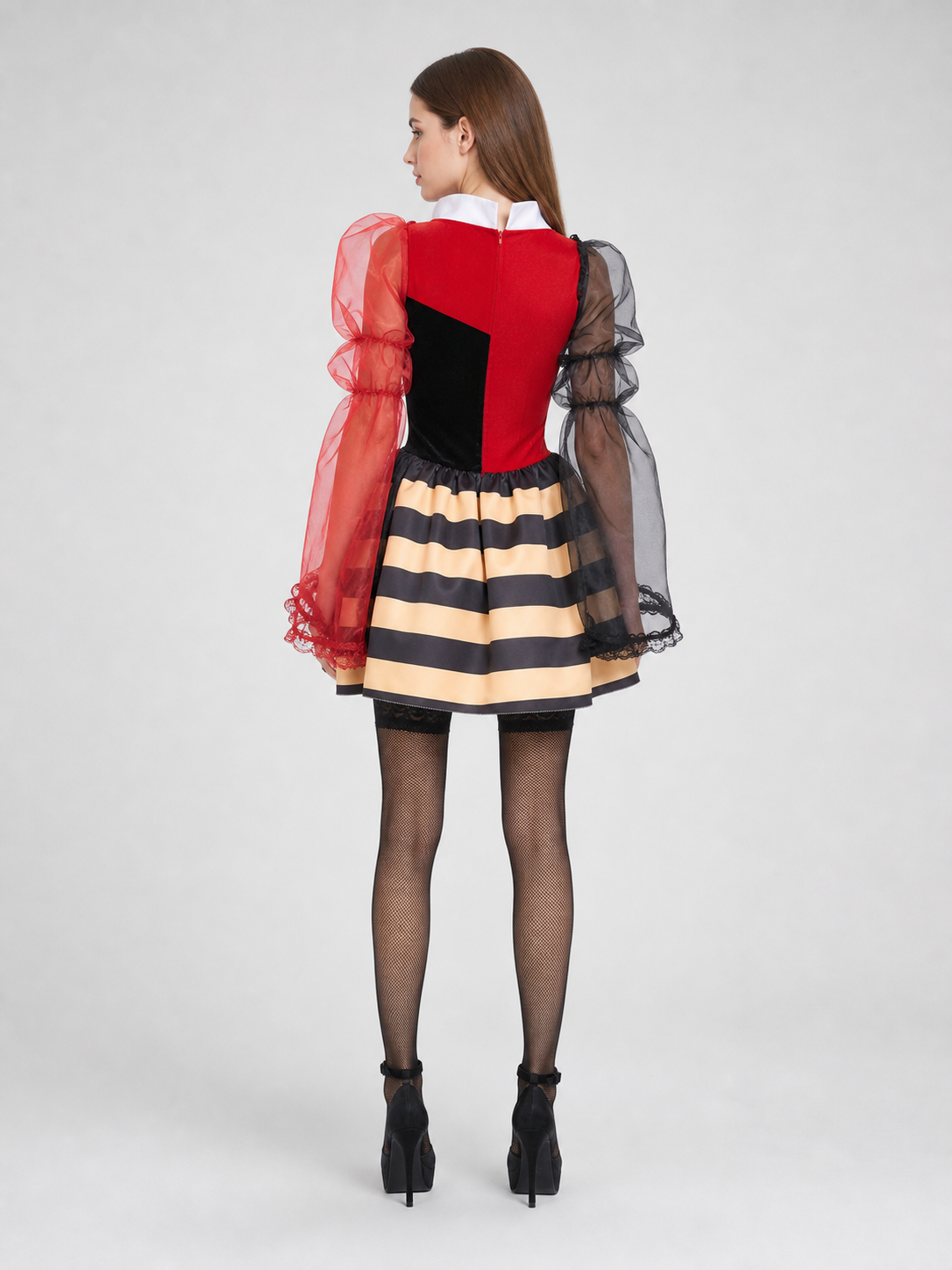 Carnival Cosplay Dress, Red and Black