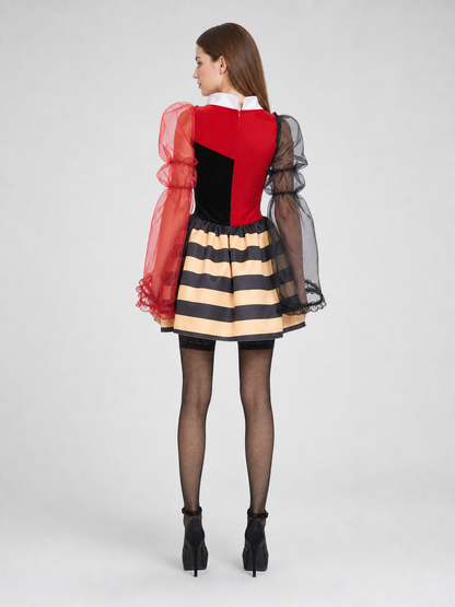 Carnival Cosplay Dress, Red and Black