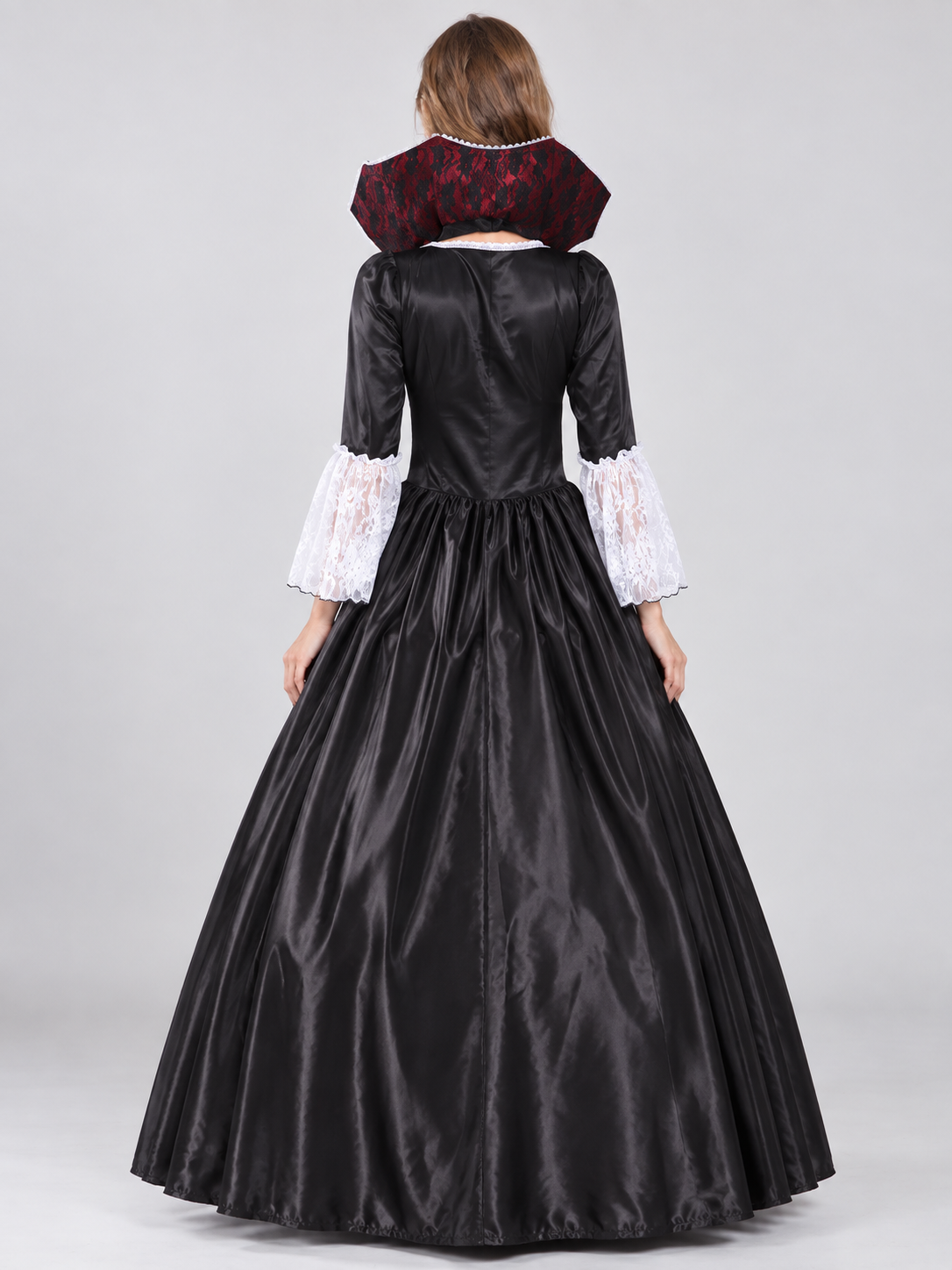 Vampire Costume with Lace and Crinoline