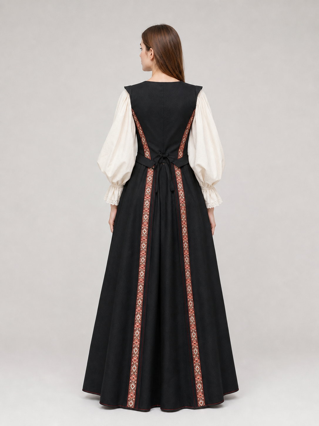 Medieval-Style Lace-Up Dress