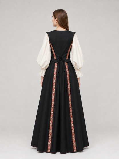 Medieval-Style Lace-Up Dress
