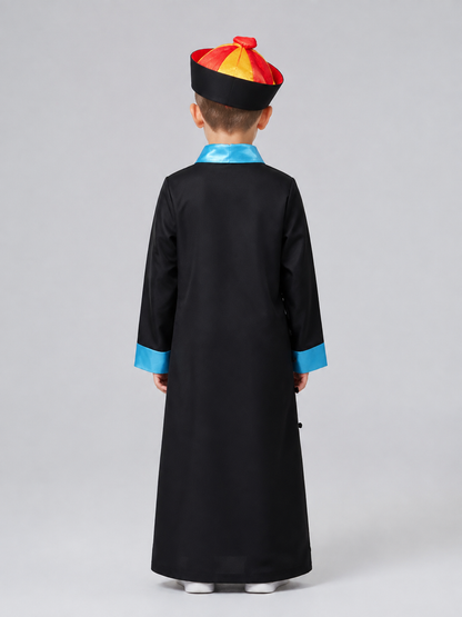Children’s Carnival Costume with Pumpkin Bag back view