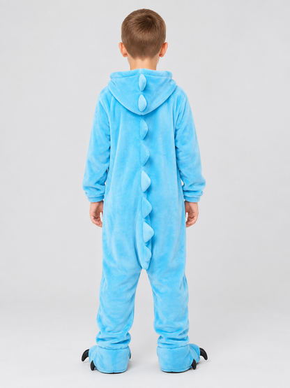Kids Dinosaur Hooded Pajama Jumpsuit