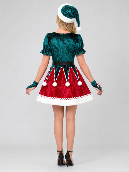 New Year's carnival costume with a full skirt