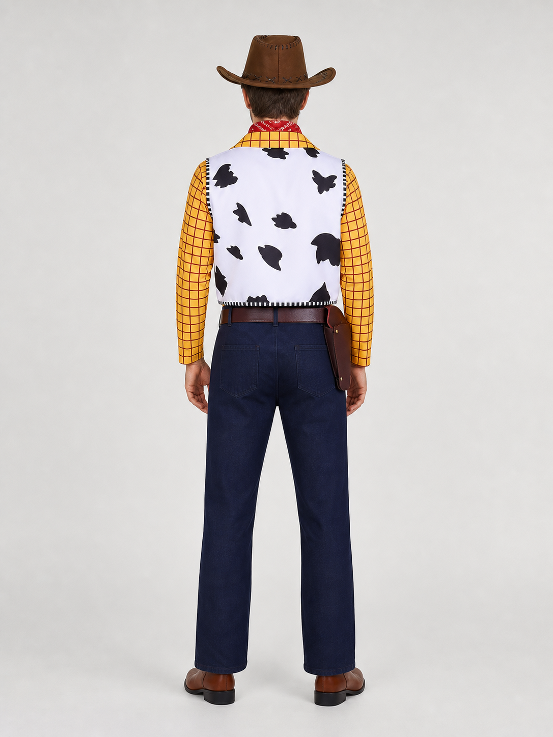Woody Cosplay Costume, Clothing and Accessories back view