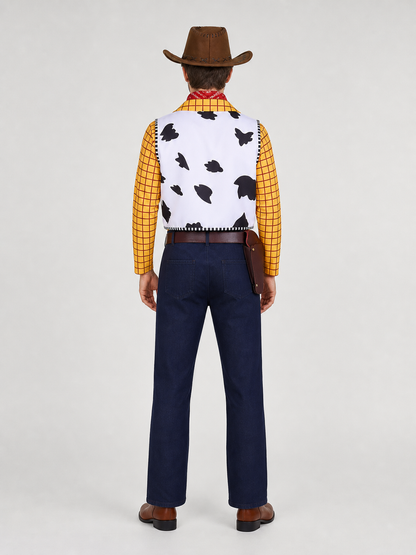 Woody Cosplay Costume, Clothing and Accessories back view