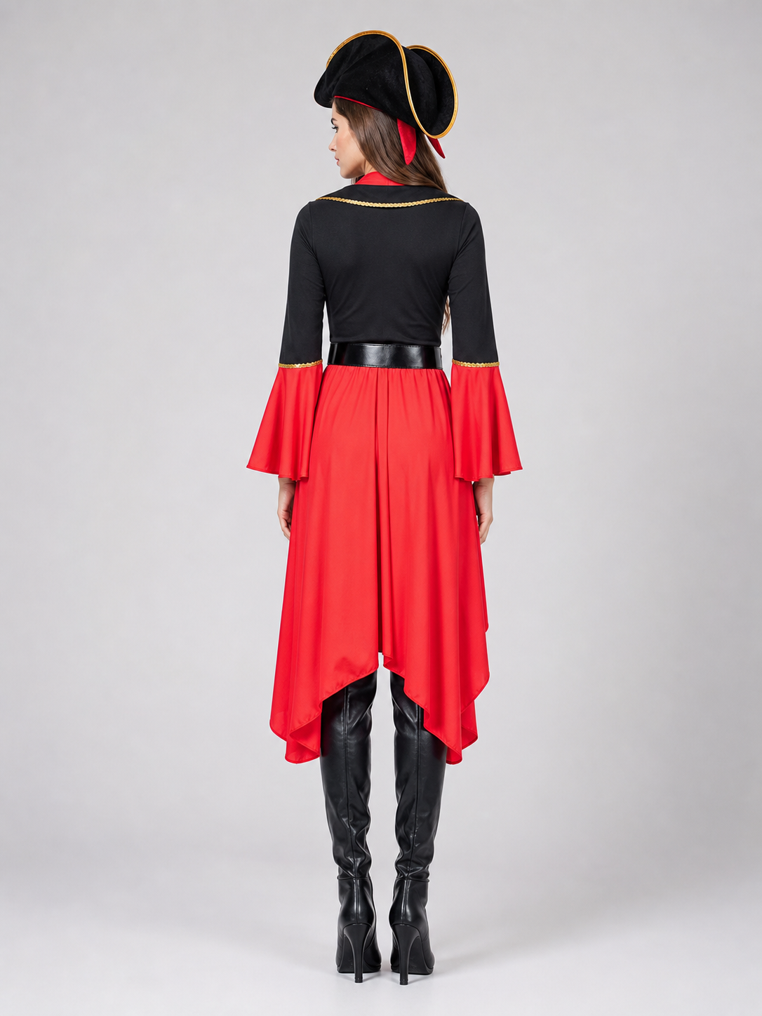 Red pirate costume for Halloween and cosplay