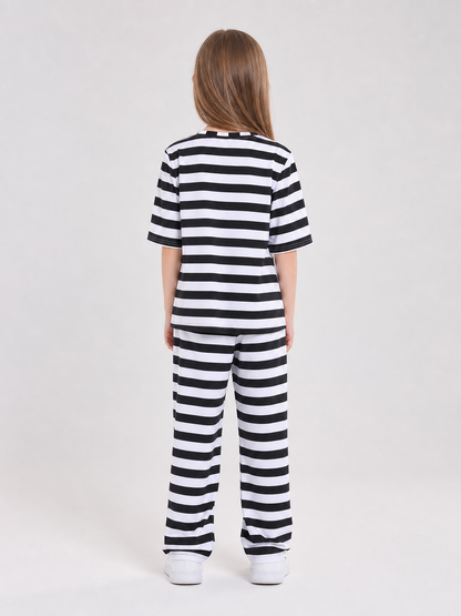 Striped costume with a headband for themed looks