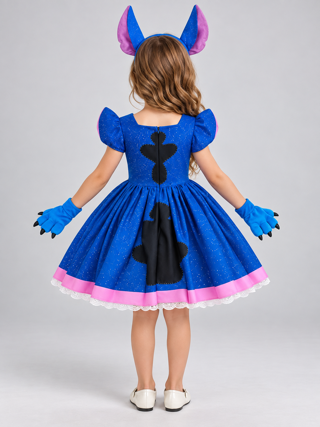 Kids' Carnival Dress with a Fluffy Skirt and Print