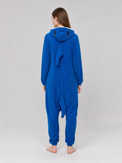 Shark Hooded Kigurumi Pajama Jumpsuit