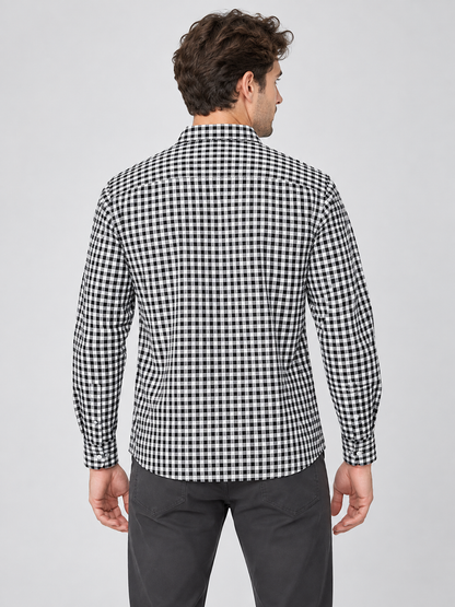 Black and White Checkered Shirt for Oktoberfest